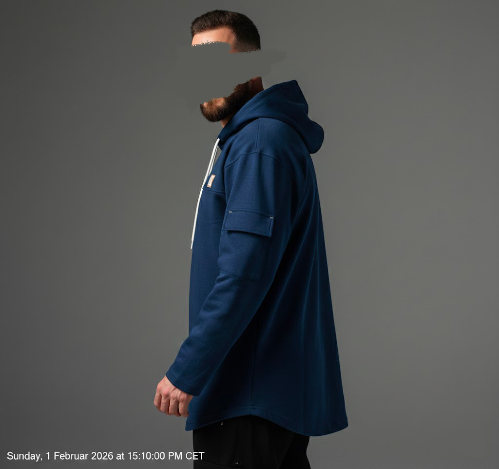 Sweat Capuche Bleu Nuit