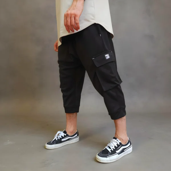 Tshirt 100% coton Blanc Cassé + Bermuda Noir