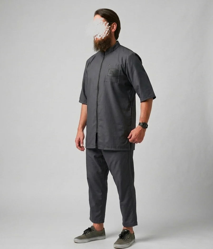 Ensemble Oversize été Classico Summer Gris Souris (fibre de bambou) – Image 3