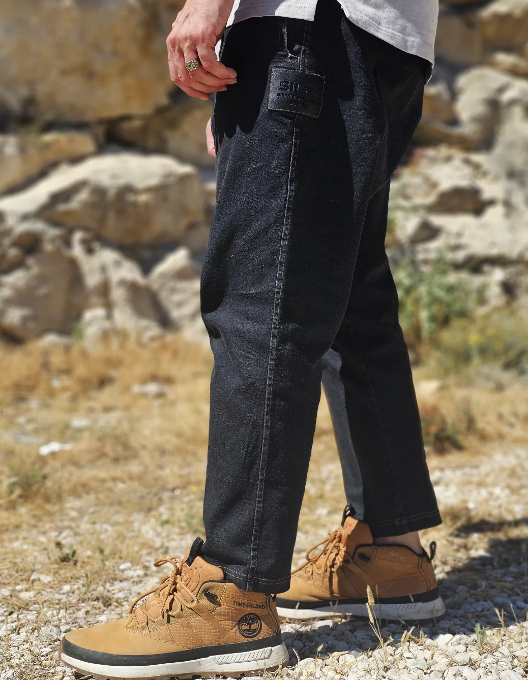 Jean Karott - coupe droite Oversize Homme - noir- Style Streetwear & Urbain | Silex – Image 2