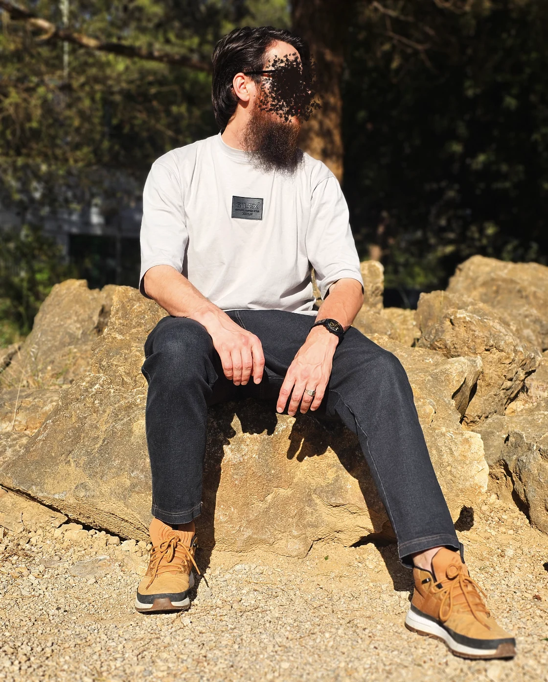 Jean Karott - coupe droite Oversize Homme - noir- Style Streetwear & Urbain | Silex – Image 8