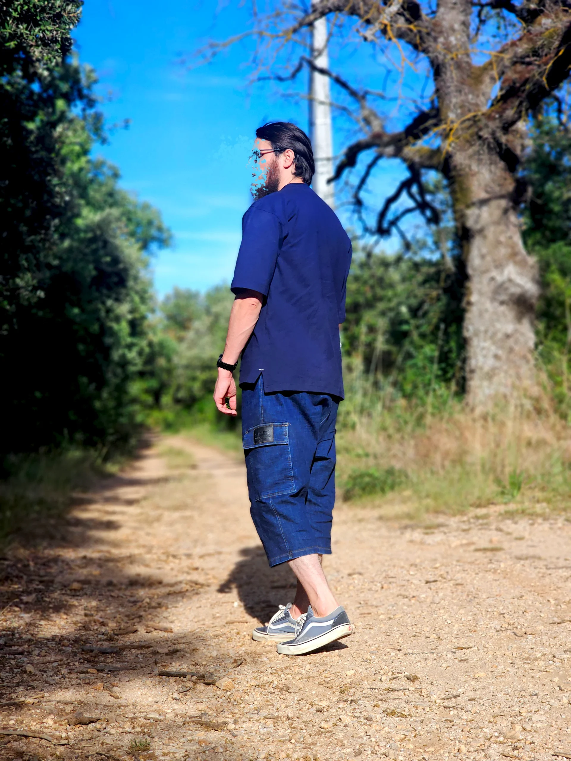 Bermuda Cargo Oversize Homme Bleu- Style Streetwear & Urbain | Silex – Image 6