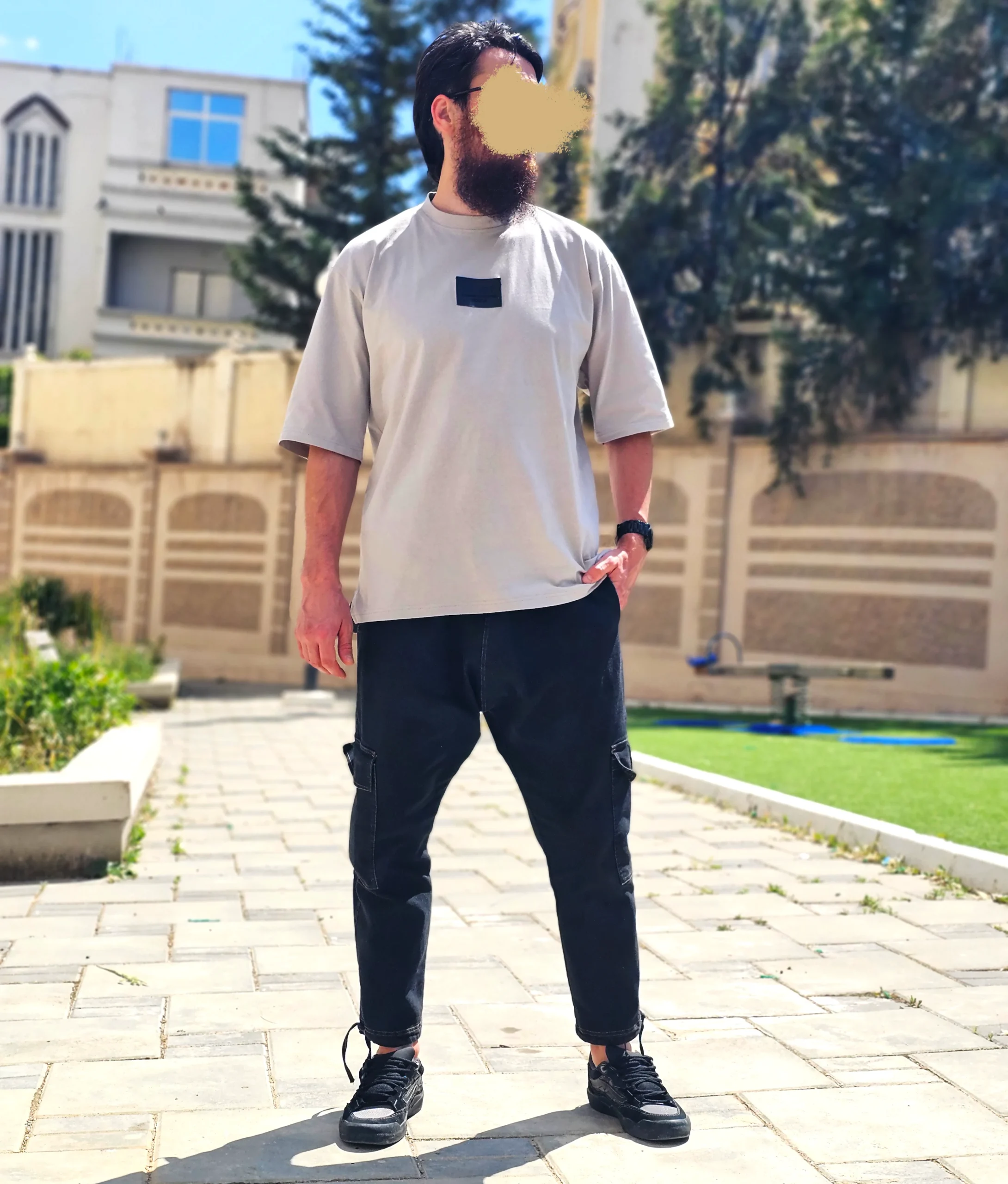 Jean Cargo Oversize Homme bleu brut- Style Streetwear & Urbain | Silex – Image 3