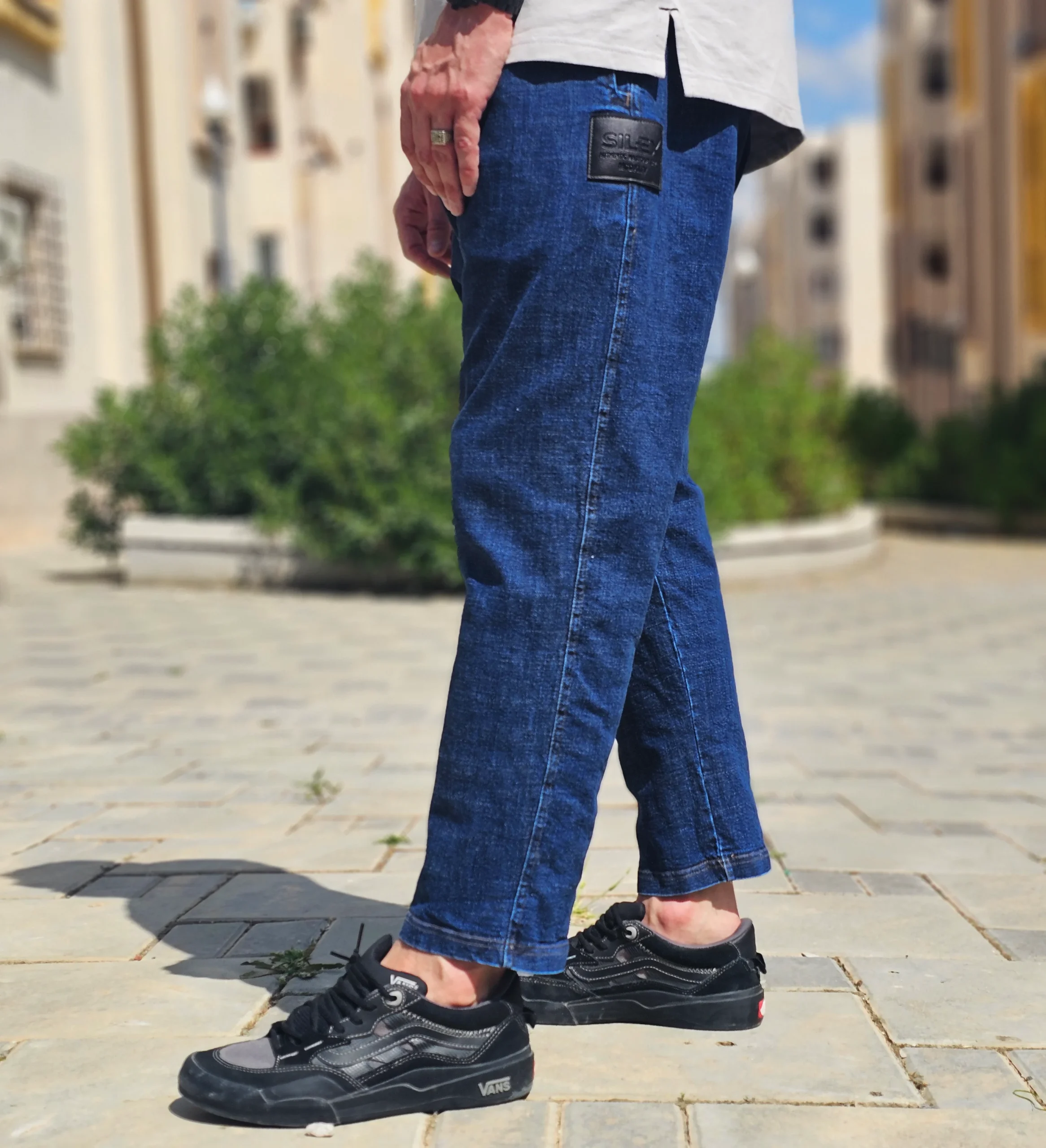 Jean Karott - coupe droite Oversize Homme - bleu brut- Style Streetwear & Urbain | Silex – Image 3