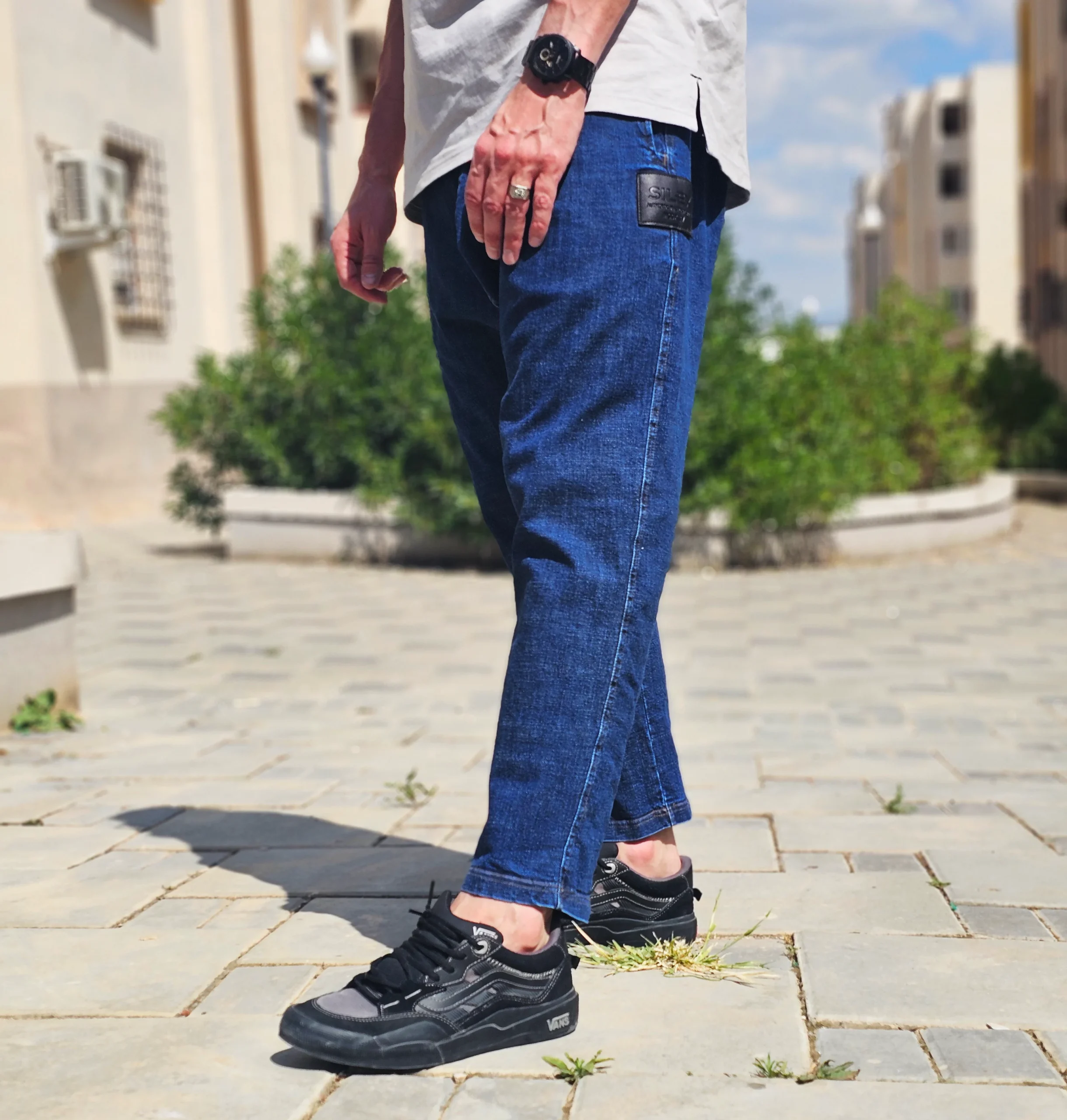 Jean Karott - coupe droite Oversize Homme - bleu brut- Style Streetwear & Urbain | Silex – Image 10