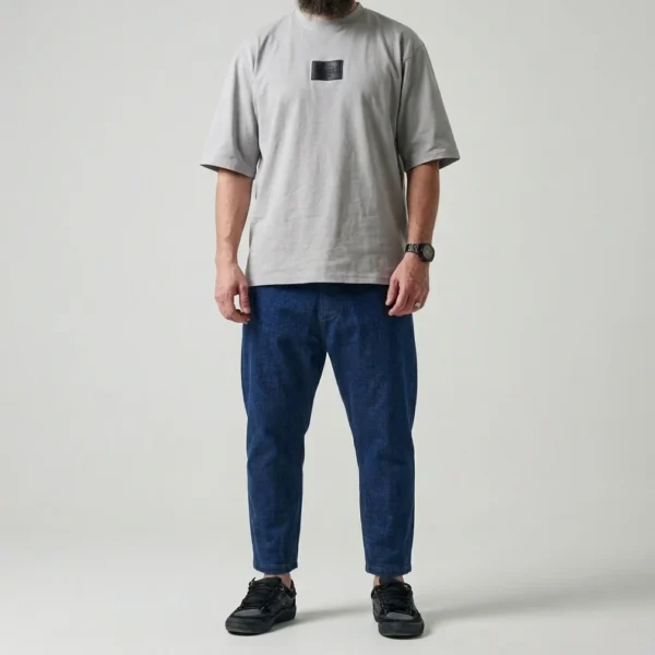 Jean Karott - coupe droite Oversize Homme - bleu brut- Style Streetwear & Urbain | Silex