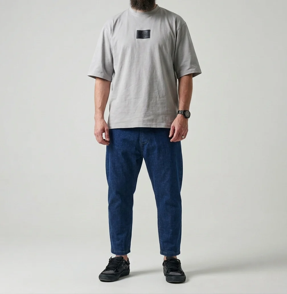 Jean Karott - coupe droite Oversize Homme - bleu brut- Style Streetwear & Urbain | Silex