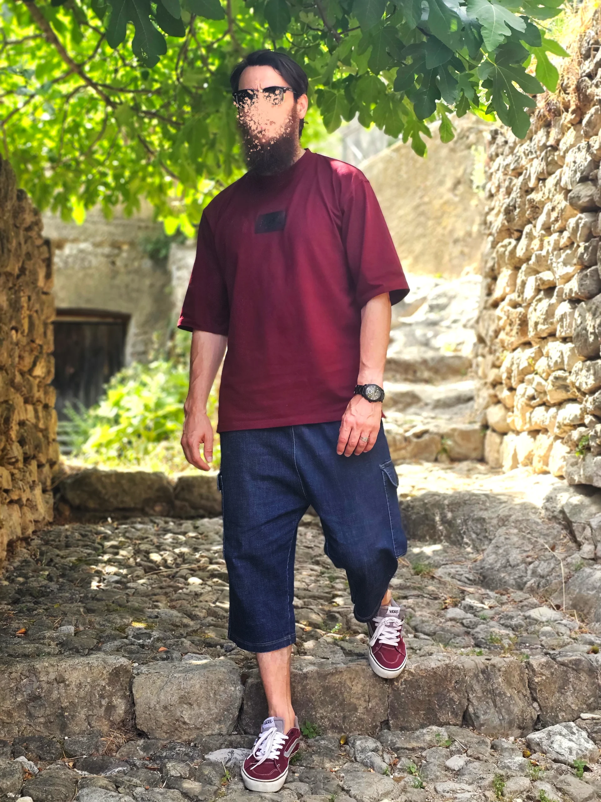 Bermuda Cargo Oversize Homme Bleu- Style Streetwear & Urbain | Silex – Image 5