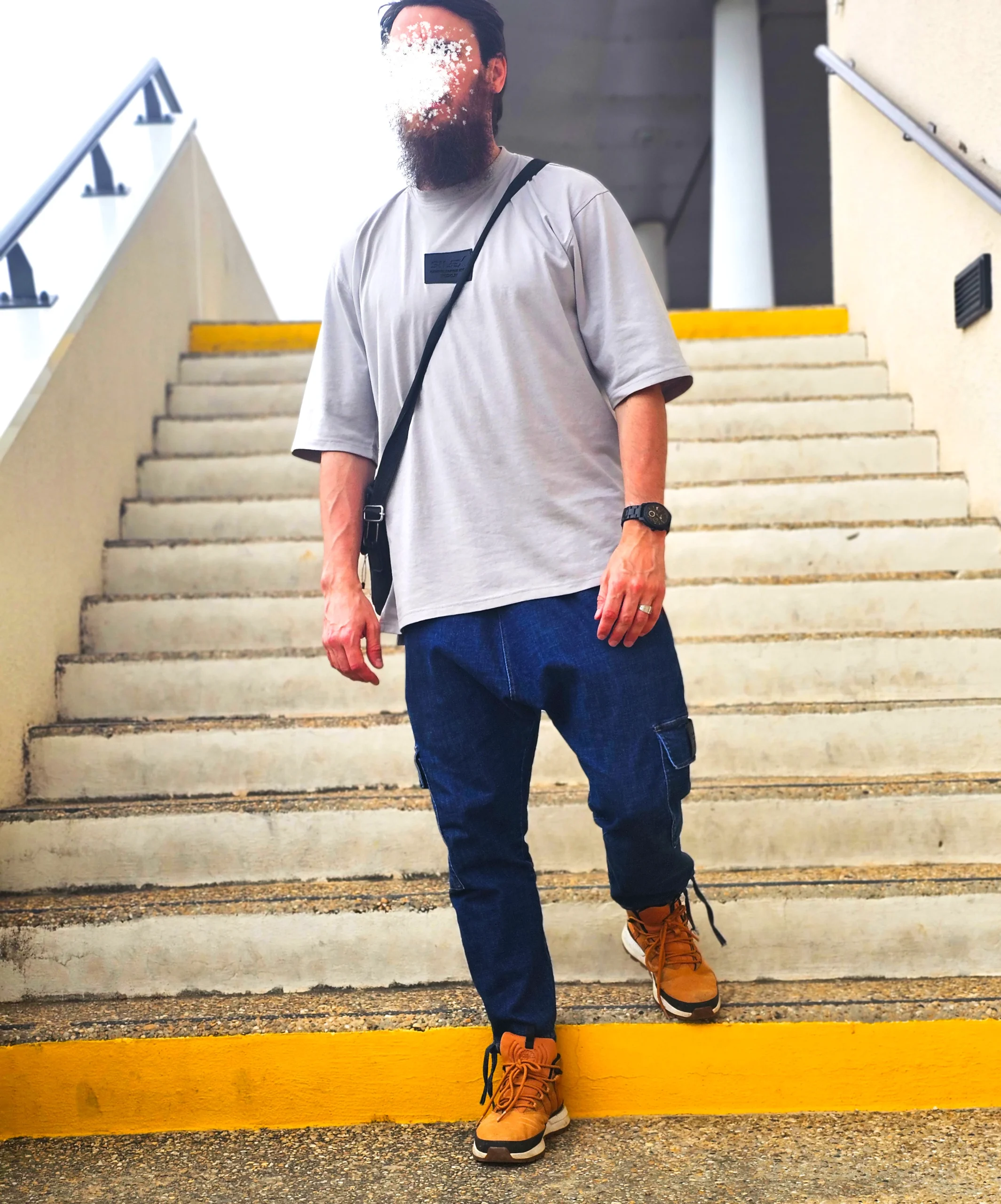 Jean Cargo Oversize Homme bleu brut- Style Streetwear & Urbain | Silex – Image 7