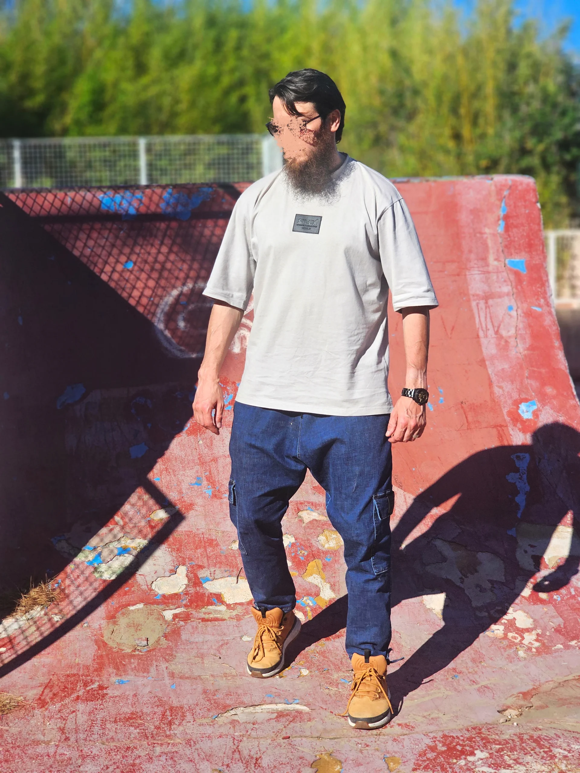 Jean Cargo Oversize Homme bleu brut- Style Streetwear & Urbain | Silex – Image 9