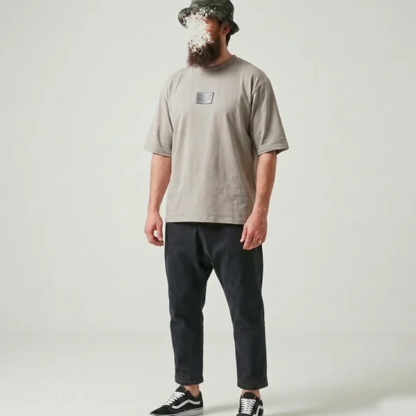 Jean Karott - coupe droite Oversize Homme - noir- Style Streetwear & Urbain | Silex