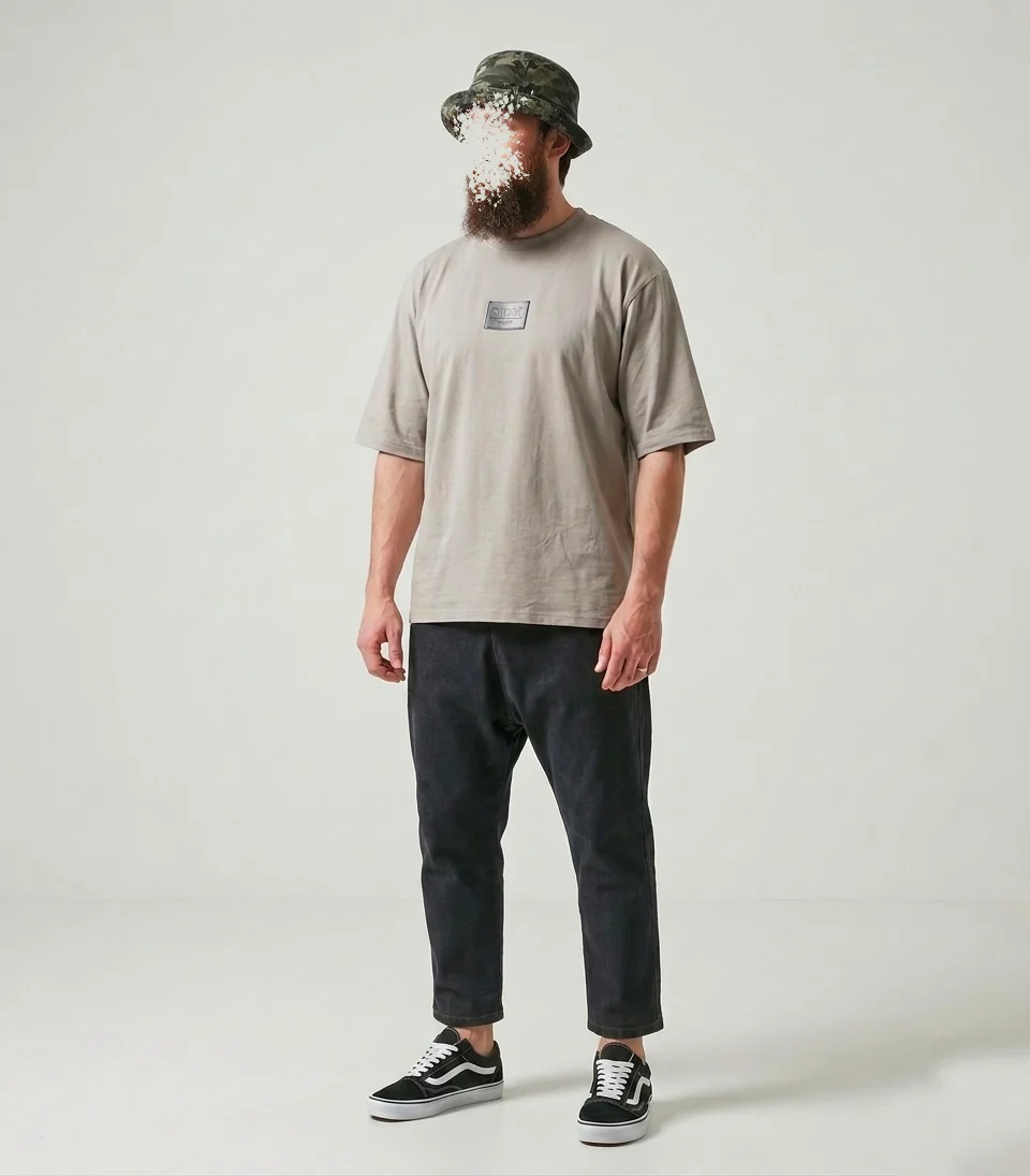 Jean Karott - coupe droite Oversize Homme - noir- Style Streetwear & Urbain | Silex