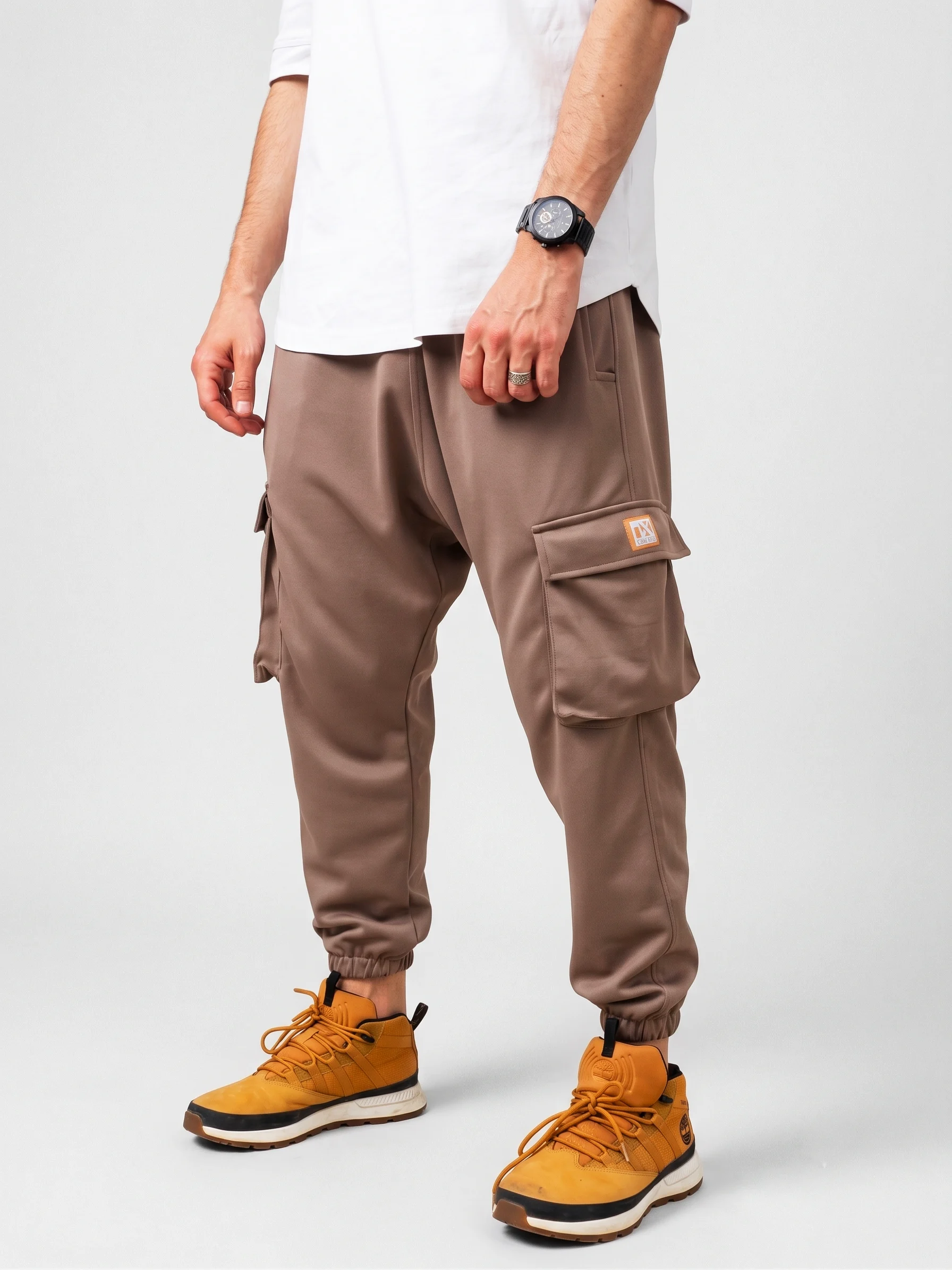 Pantalon Cargo - Oversize Homme - beige - Style Streetwear & Urbain | Silex