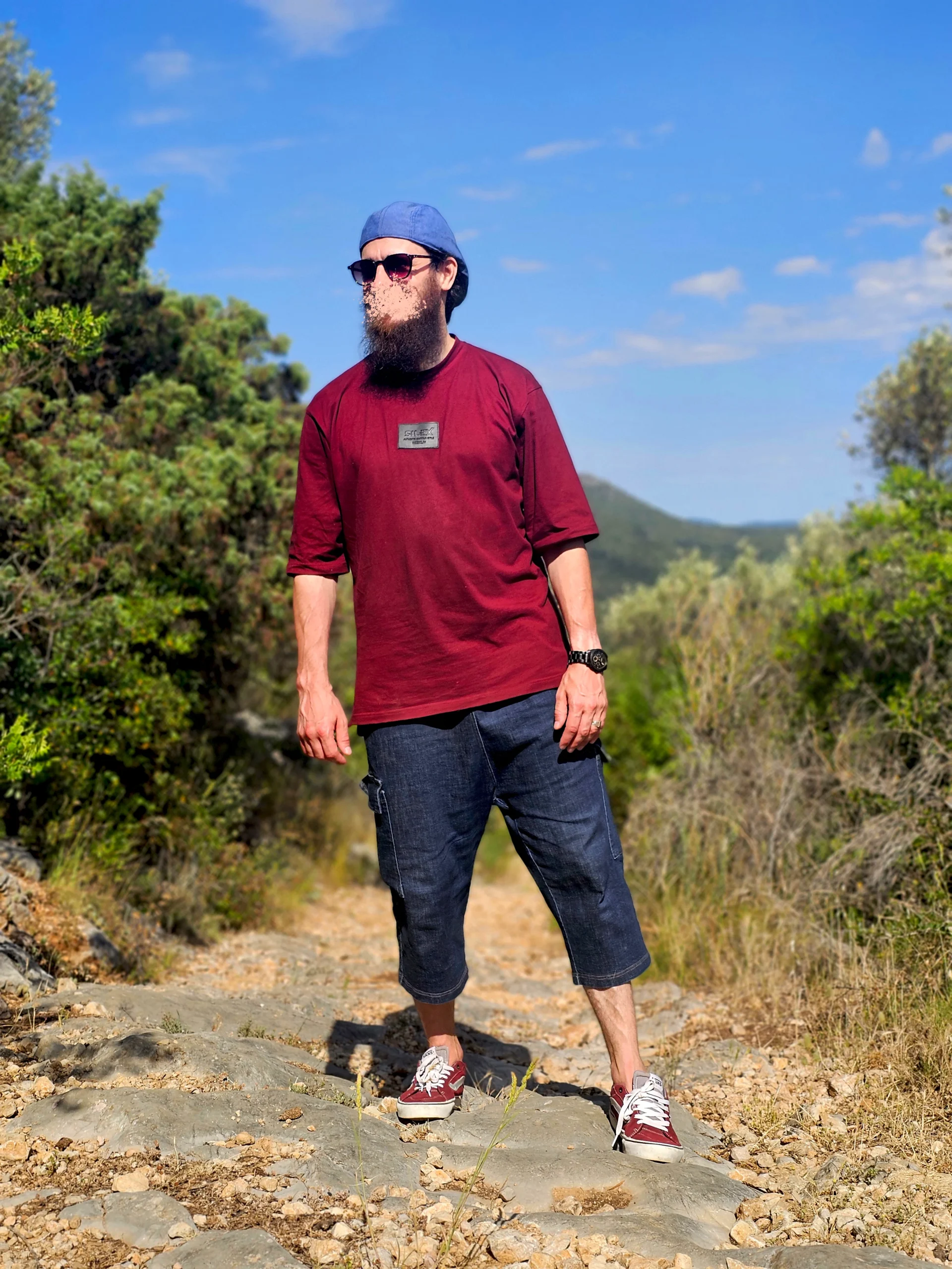 Bermuda Cargo Oversize Homme Bleu- Style Streetwear & Urbain | Silex – Image 4