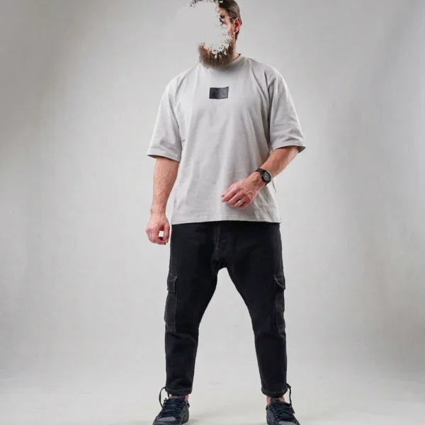 Jean Cargo Oversize Homme bleu brut- Style Streetwear & Urbain | Silex
