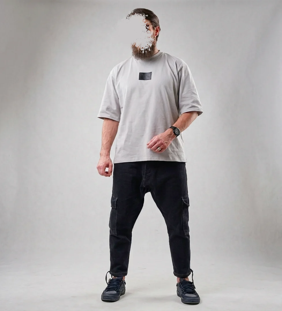 Jean Cargo Oversize Homme bleu brut- Style Streetwear & Urbain | Silex