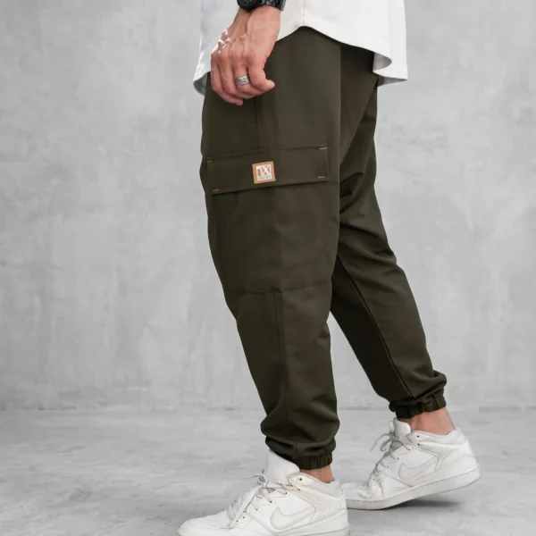 Pantalon Cargo - Oversize Homme - Vert militaire - Style Streetwear & Urbain | Silex