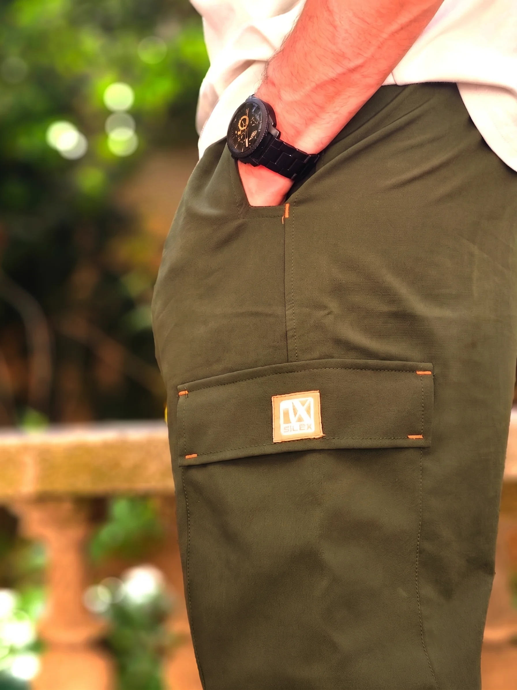 Pantalon Cargo - Oversize Homme - Vert militaire - Style Streetwear & Urbain | Silex – Image 5