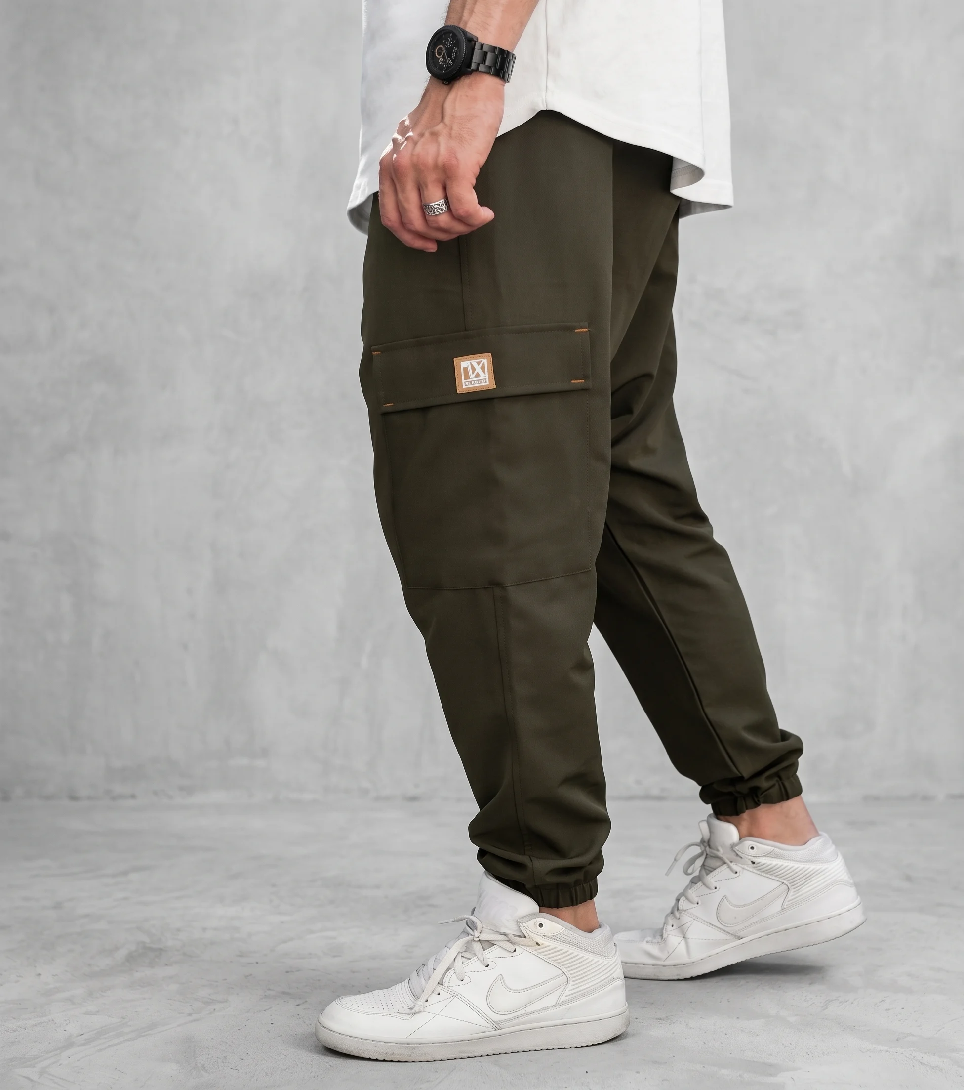 Pantalon Cargo - Oversize Homme - Vert militaire - Style Streetwear & Urbain | Silex