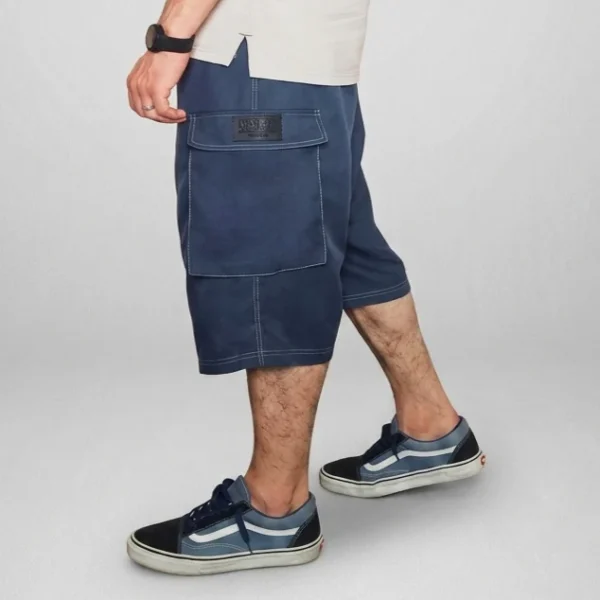 Bermuda Cargo Bleu - Tergal Fibre de Bamboo -